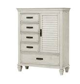 Coaster Franco 5-drawer Door Chest Antique White Model 205338